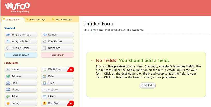 Contact forms